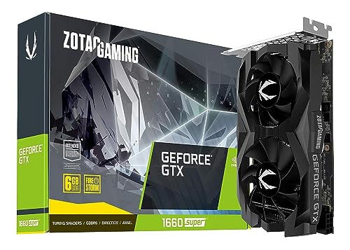 ZOTAC Gaming GeForce GTX 1660 Super 6GB GDDR6 192-bit Gaming Graphics Card, Super Compact, Zt-T16620F-10L