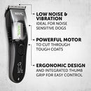 Performer by Wahl Dog Clippers, Cordless Dog Grooming Kit, Low Noise Dog Grooming Clippers