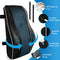 Orthopedic Memory Foam Lumbar Support Pillow for Office Chair Car Seat Pregnancy Lower Back Support with Adjustable Dual Strap Removable Mesh Cover - Portal for Women Men Outdoor Airplane Travel