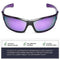 Nitrogen Polarized Wrap Around Sport Sunglasses for Men Women UV400 Sports Sun Glasses, Crystal Purple | Revo Purple, One size fits most