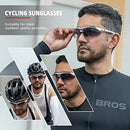 ROCKBROS Bike Sunglasses Men’s Photochromic Sunglasses Cycling Running Sunglasses UV Protection for Outdoor Sports Driving Fishing Golf Beach Baseball Goggles