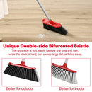 Zopeal Brooms Bulk Angle Broom Heavy Duty Outdoor Indoor Broom with 51 Inch Broomstick Commercial Broom Stiff Bristles Broom for Easy Sweeping for Home Room Kitchen Office Lobby Floor(3 Pack)