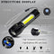 ZCOINS 2 Pack Rechargeable Small Torch, 500LM Zoomable Mini LED Flashlight with COB Side Light, Pocket Mini Torch for Emergency Camping Hiking Dog Walking