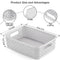 [12 Pack] Sulishang Plastic Storage Baskets, Small Pantry Organization, Office Storage Bins, Useful Household Organizers for Bathroom, Bedroom, Kitchen, Cabinet, Countertop, Under Sink or On Shelf