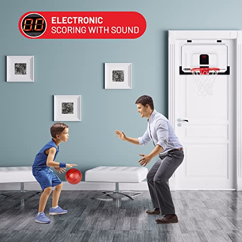 Door Basketball Hoop Mini Basketball Hoop for Door,Indoor Basketball Hoop for Kids with 3 Balls,Basketball Hoop for Door