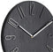 30cm Wall Clock - Quiet and no Ticking, Easy to Read, Suitable for Home, Office, Classroom, School - Battery Powered - Nordic Simplicity Style (Black)