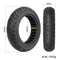 Fututech 60/70-7.0 Full Road Tyres for Xiaomi Mi4 Pro 10 Inch AT Explosion-proof Tyres for Electric Scooter, Accessories for Scooter Replacement Parts (Tyres x 2)