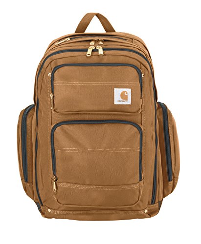 Carhartt Legacy Deluxe Work Backpack with 17-Inch Laptop Compartment, Carhartt Brown