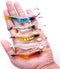 WANBY Artificial Silicone Soft Bait Set Luminous Swimbait Shrimp Fishing Lure with Hooks Fishing Tackle Freshwater/Saltwater (10Pcs)