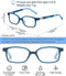 TR90 Kids Blue Light Blocking Computer Glasses Video Gaming Glasses for Children Deep Sleep Eyewear 4-12