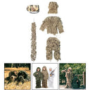 Kids Ghillie Suit Breathable Lightweight Camo Ghillie Suit for Woodland Hunting Outfit, Brown 140~160CM