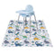 Splat Mat for Under High Chair/Arts/Crafts by Hoitsky, 51"(130 cm) Baby Anti-Slip Food Splash and Spill Mat for Eating Mess, Waterproof Floor Protector and Table Cloth (Dinosaur)