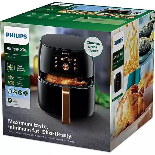 Philips Premium Air Fryer XXL with Smart Sensing Technology HD9861/99 (Black)