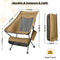 Loyala Outdoor Camping Chair Portable Lightweight Folding Camp Chairs with Headrest High Back for Outdoor Hiking Travel Picnic Fishing Backpacking