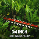 Greenworks 24V 22" Cordless Rotating Handle Hedge Trimmer, 1.5Ah USB Battery and Charger Included