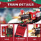 SHATCHI Christmas Train Set-Around The Tree Xmas Home Decoration Festive Light Up Realistic Sound Battery Operated, Multi, One Size