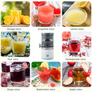 Electric Juice Presser, USB Charging Citrus Juicer 45W Wireless Portable Juice Extractor Detachable Lemon Squeezer Reusable Quiet Orange Juicer for Lemon Grape Orange Watermelon