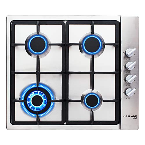 GASLAND Chef Gas Cooktop 4 Burners Stainless Steel Wok Burner Cooktop Stove 60CM