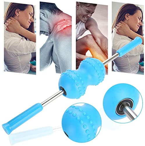 Muscle Roller Stick for Athletes, Handheld, Deep Tissue Roller, Liposuction Massage Roller Stick for Exercise Runners Multifunctional Body Muscle Massager-Help Legs and Back Recovery