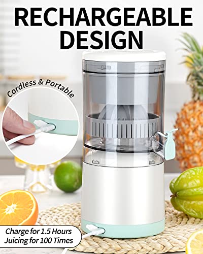 Lemon Squeezer Electric Orange Squeezer Portable USB Charging Juicer for Orange, Lemon, Citrus Fruits