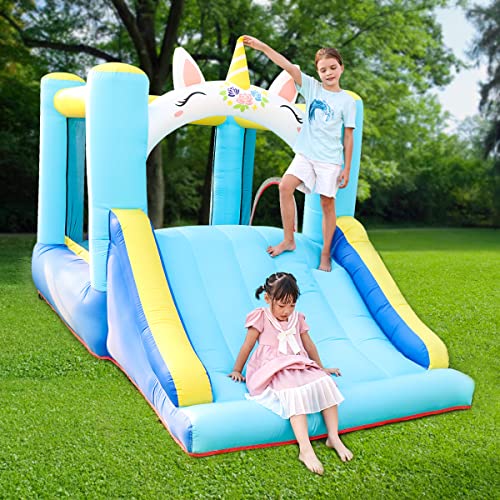 Meland Bounce House for Kids - Inflatable Bouncer with Slide Plus Heavy Duty Air Blower, Jump Castle for Kids Toddlers Ages 3-10 Years, Family Bouncy Playhouse for Indoor Outdoor Backyard Party