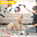 7 Pack Dog Toys, Dog Squeaky Toys, Puppy Toys for Teething Small Dogs, Stuffed Plush Dog Toys, Ropes for Medium to Large Dogs