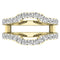 1.00 Carat (ctw) Round Diamond Ladies Wedding Band Enhancer Guard Ring 1 CT, 10K Yellow Gold, Size 9.5