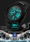 Cemavin Mens Digital Sports Watch, Waterproof LED Screen Large Face Military Watches and Heavy Duty Electronic Simple Army Watch with Alarm, Stopwatch, Luminous Night Light - Black
