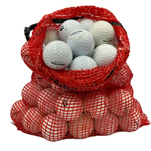 Golf Ball Planet 72 Used Golf Balls for Bridgestone in Mesh Bag 3A/2A Condition