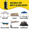 6-Pack Black Canopy Sandbags Weight Bags, Outdoor Pop Up Canopy Tent Gazebo Weight Sand Bag Anchor Kit, Sand Bags Without Sand