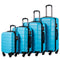 Coolife Luggage 3 Piece Set Suitcase Spinner Hardshell Lightweight TSA Lock, family set-sky blue, 20 inch,24 inch,28 inch