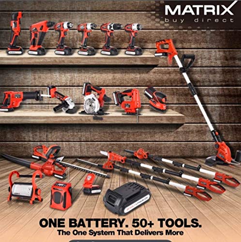 MATRIX XONE Cordless 20v Lithium-ion Grass string line trimmer whipper snipper