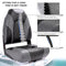 SUNDGORA Deluxe Marine High Back Folding Boat Seat, Stainless Steel Screws Included, Style C61 Charcoal Black (2 Seats)