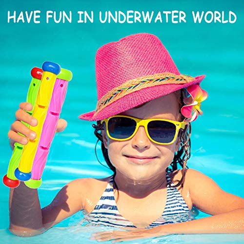 ZCOINS 30pcs Diving Pool Toys Underwater Swimming Pool Game Kit Diving Rings, Diving Sticks, Diving Fish, Diving Sharks, Diving Seaweeds, and Diving Gems Under Water Games