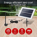 20W Solar Powered Fountain Water Pump for Outdoor Garden Pond Pool