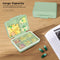 FYY Pill Organizer, Travel Pill Cases, Weekly Pill Case Organizer 7 Day, 9 Compartments Portable Travel Pill Box for Pocket Purse,Daily Pill Container for Medicine Vitamin Holder Container,Green