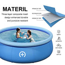 Pool for Backyard, Easy Set Outdoor Inflatable Round Above Ground Kids/Adults Swimming Pool (10ft x 30in)