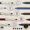 ZEBRA Sarasa Clip Gel Ink Ballpoint Pen 0.5mm, Rubber Grip, Vintage Colors, 5 Colors Set (JJ15-5C-VI)