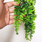 Artificial Plants Faux Hanging Plant Fake Boston Ferns Vines Plastic Artificial Hanging Plants for Homes Decoration (2 PCS)