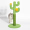 UPET Cat Scratching Posts 60cm Tall Cute Cactus Cat Tower Premium Unique Kitten Claw Scratcher Sisal Scratch Posts Vertical Green Kittens Scratch Post with Sisal Rope for Indoor Small Large Cats