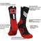 3 Pairs Basketball Socks,Athletic Running Socks Compression Cushion Sports Socks Gifts for Men Women, Mj