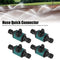 4pcs Hose Quick Connector, Plastic Leakage Proof Dual Head Garden Hose Adapter, for Irrigation System Hose Connections in Agriculture, Lawns, Gardens and Greenhouses