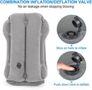 Inflatable Travel Pillow for Airplanes, Inflatable Neck Air Pillow for Sleeping to Avoid Neck and Shoulder Pain, Support Head, Neck and Lumbar, Used for Airplane, Car, Bus and Office (Grey)