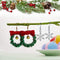 6 Pairs Christmas Dangle Earrings Set Snowflake Santa Tree Bells Snowman Earrings Pierced Hook Drop Earrings for Women, Metal, alloy