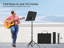 elitehood 72inch Heavy Duty Music Stand with Phone Holder, Foldable Music Stand for Sheet Music with Carrying Bag, Ultra-Stable Music Stand Suitable for Instrumental Performance & Band & Travel
