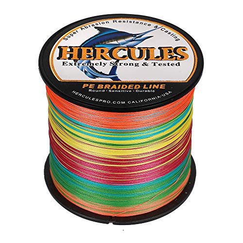 Hercules Super Strong 1000M 1094 Yards Braided Fishing Line 30 LB Test for  Saltwater Freshwater PE Braid Fish Lines 4 Strands