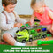 hatisan Dinosaur Truck Toys for Kids 3-5 Years, Tyrannosaurus Transport Car Carrier Truck with 8 Dino Figures (T-rex Dino)