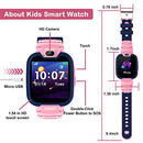Kids Smart Watch for Boys Girls-Kids Phone Smartwatch with Calls 14 Games S0S Camera Video Music Player Clock Calculator Flashlight Touch Screen Children Smart Watch Gifts for Kids Age 4-12 (Pink)