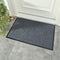 DI4Y | Front Door Mat Welcome Mats - Entryway Mats for Shoe Scraper, Ideal for Inside Outside Home High Traffic Area (Steel Gray, 50 x 80 cm)