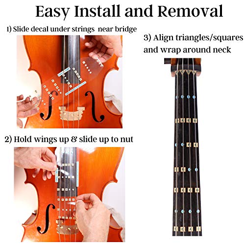 Fantastic Finger Guide for Cellos | Stringed Musical Instruments | Fingerboard and Fretboard Stickers for Learning All Notes | Kids/Adult Beginner Cello Finger Guide | 3/4 Size